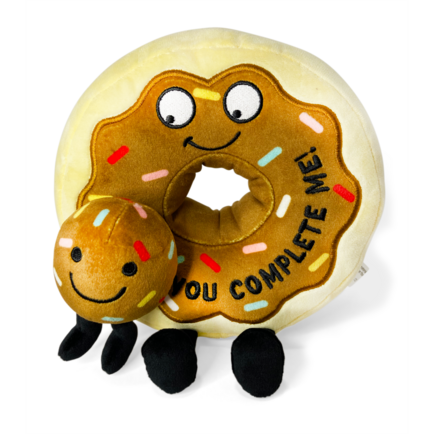 "You Complete Me" Plush Donut