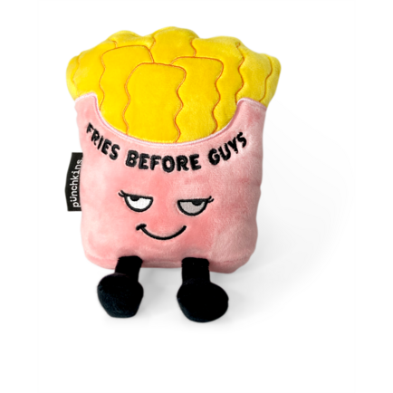 "Fries Before Guys" Plush French Fries