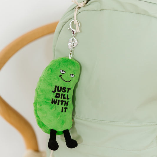 "Just Dill With It" Pickle Plush Bag Charm