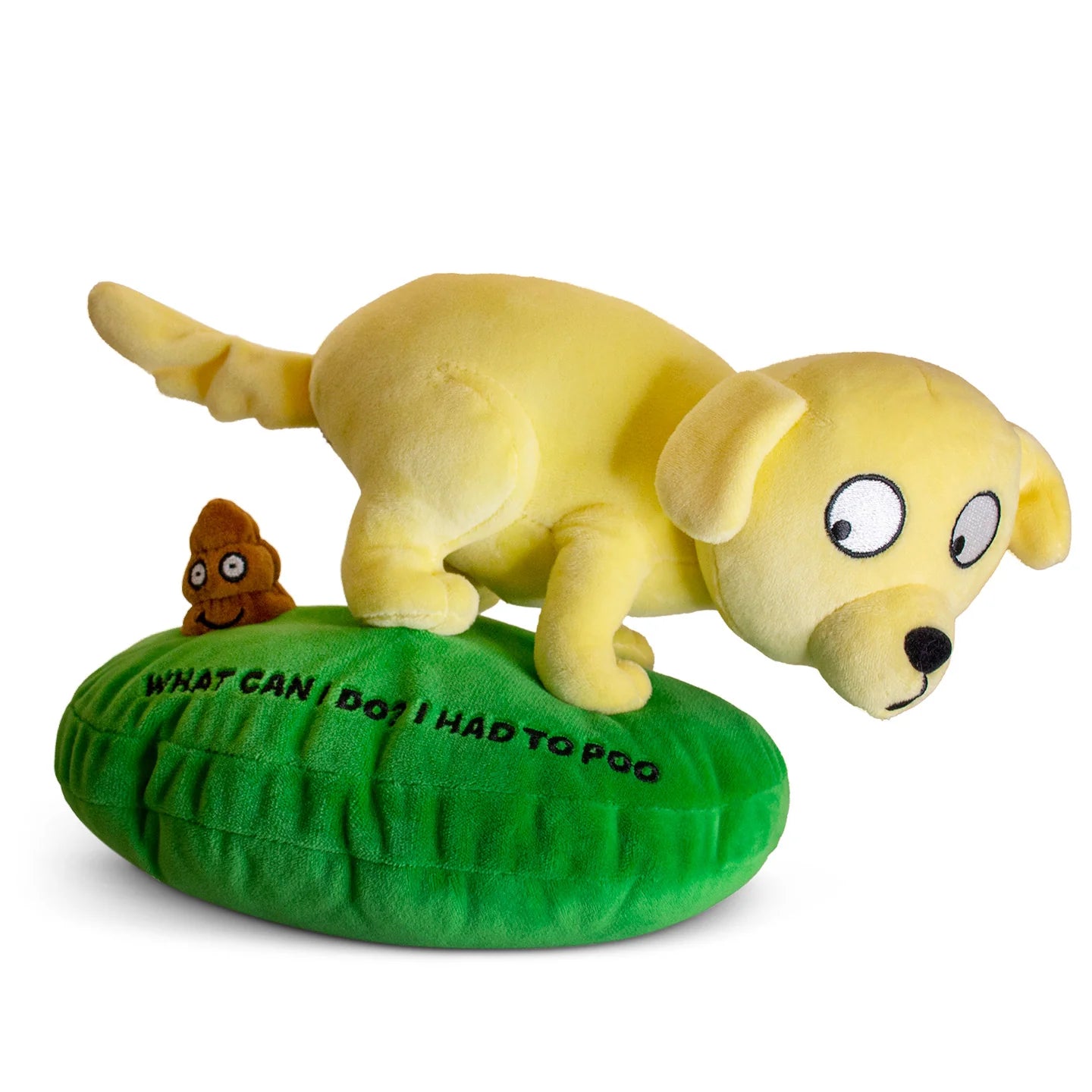 "What Can I Do? I Had to Poo" Pooping Dog Plushie
