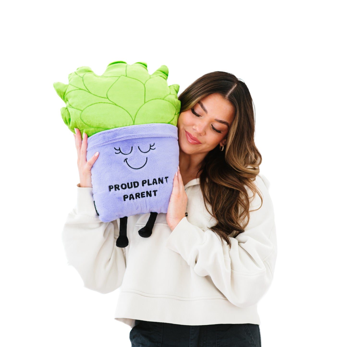 "Proud Plant Parent" Plant Plush Pillow