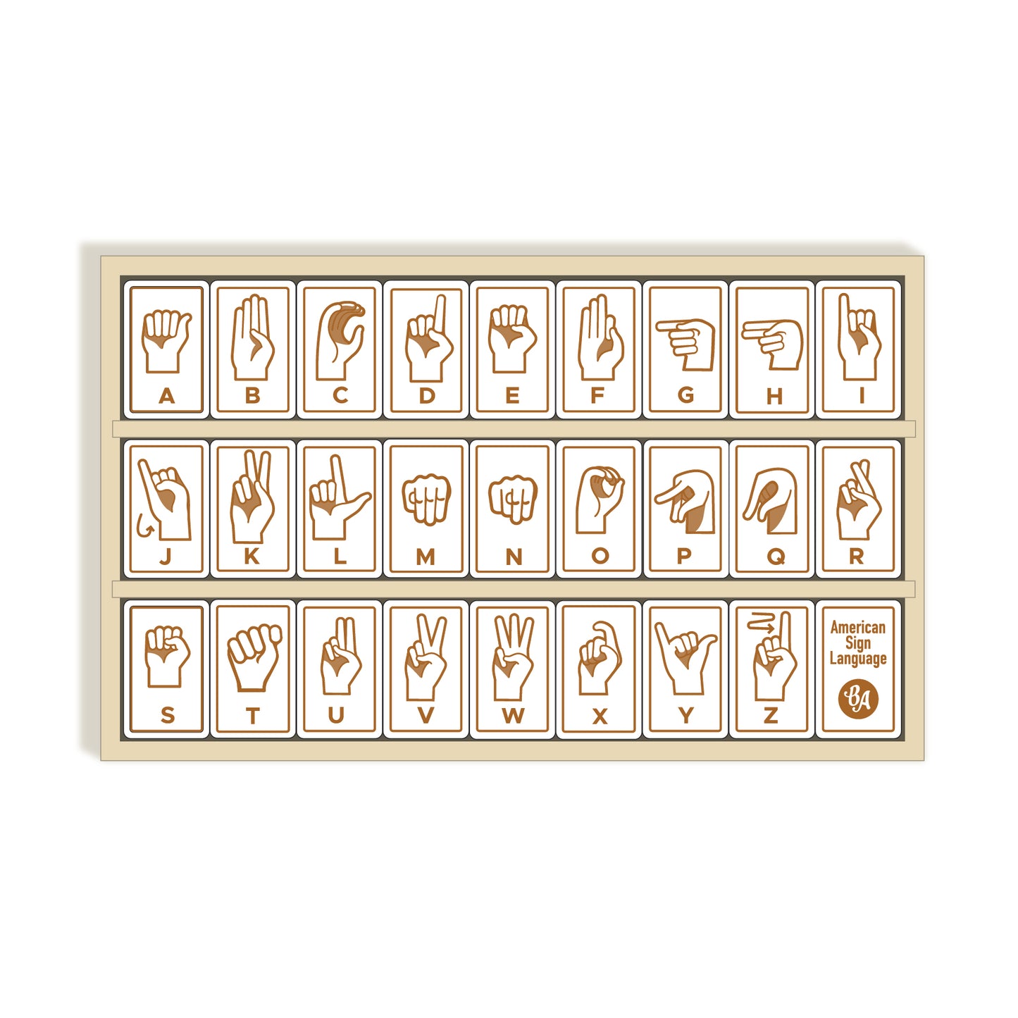 Sign Language Alphabet Tiles
