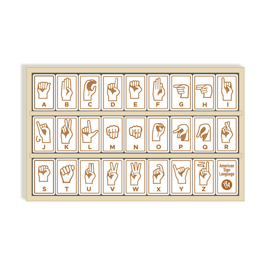 Sign Language Alphabet Tiles