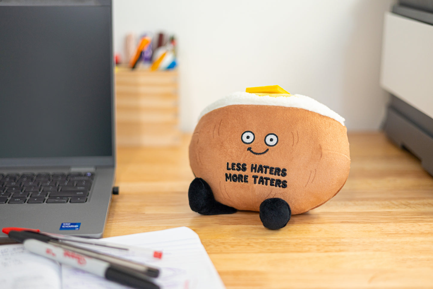 "Less Haters,More Taters" Plush Baked Potato