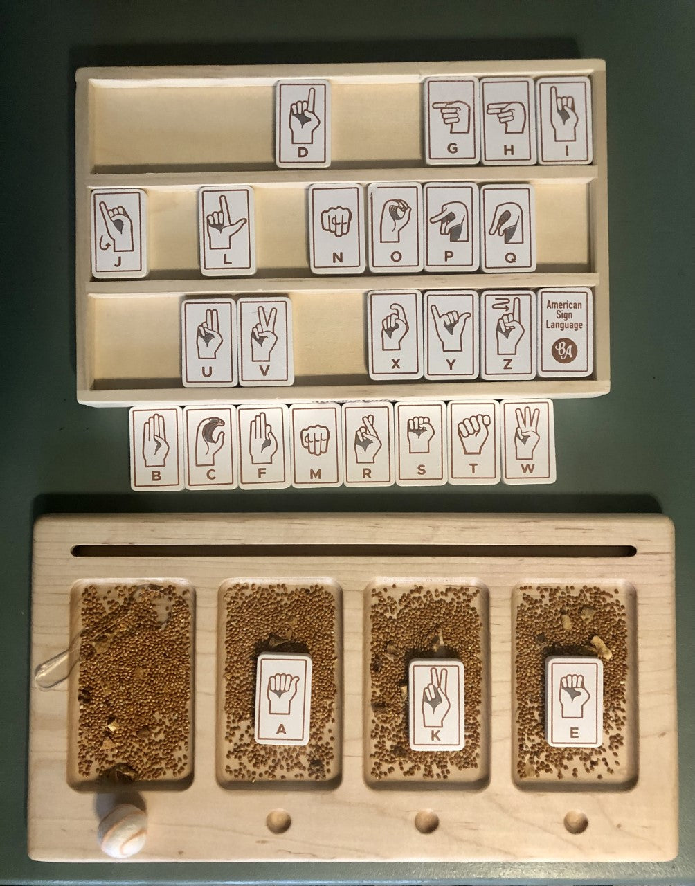 Sign Language Alphabet Tiles