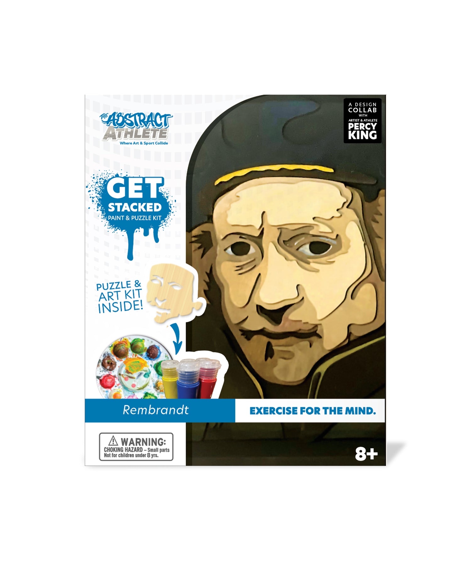 Rembrandt - Get Stacked Paint & Puzzle Kit