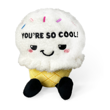 "You're So Cool" Plush Ice Cream Cone