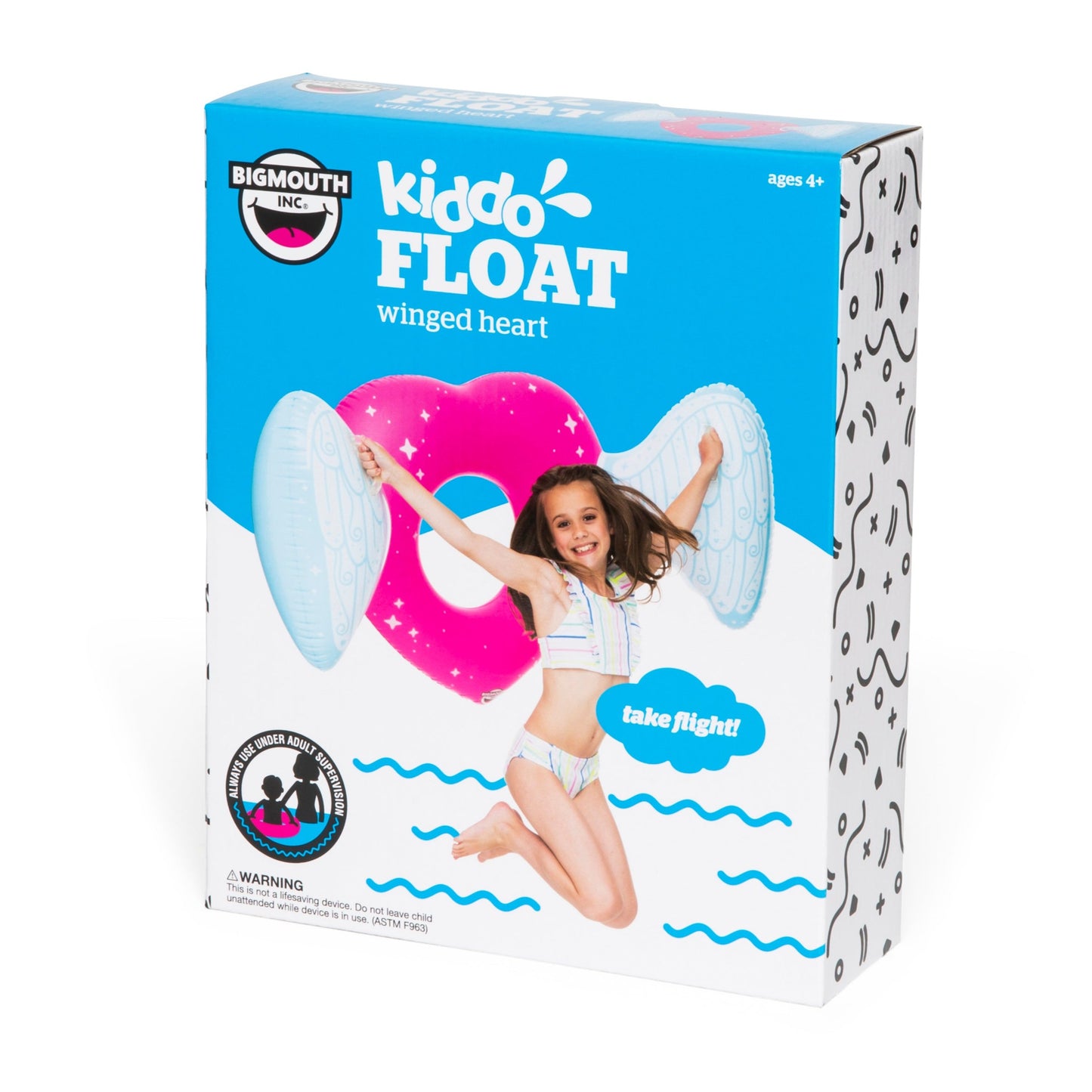 Kiddo Float Angel Heart Pool Float (4) - EOL