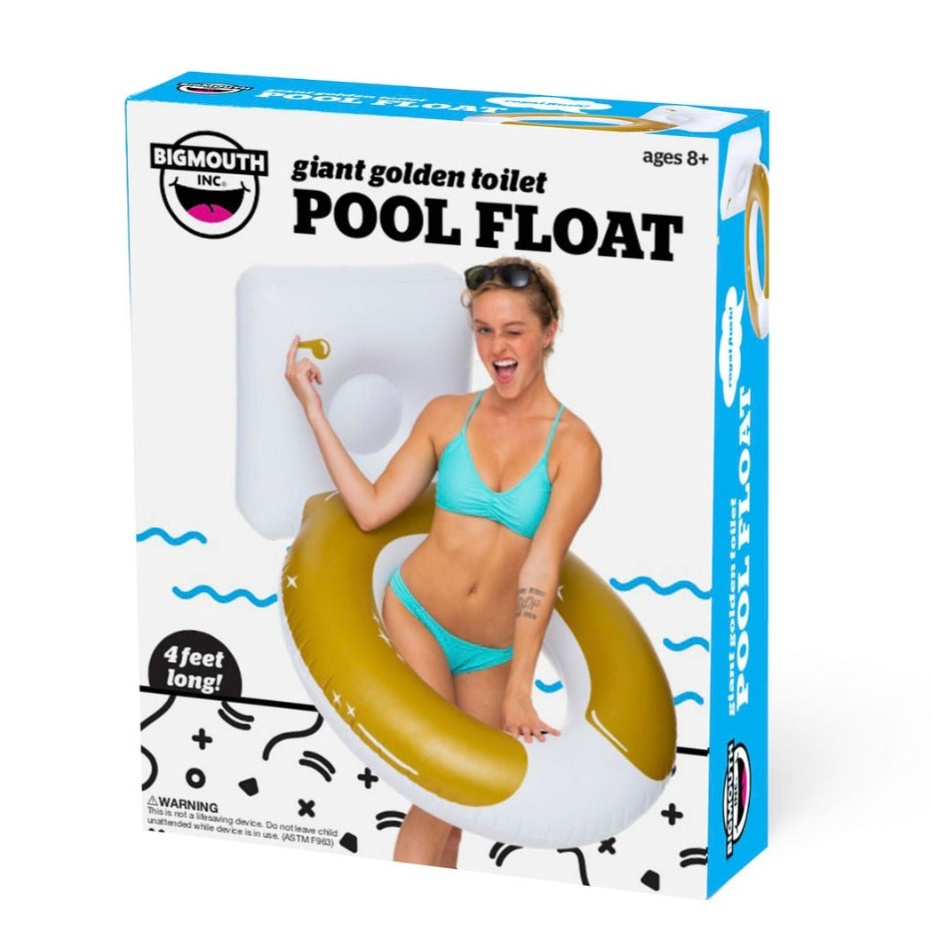 Inflatable toilet 2024 pool float