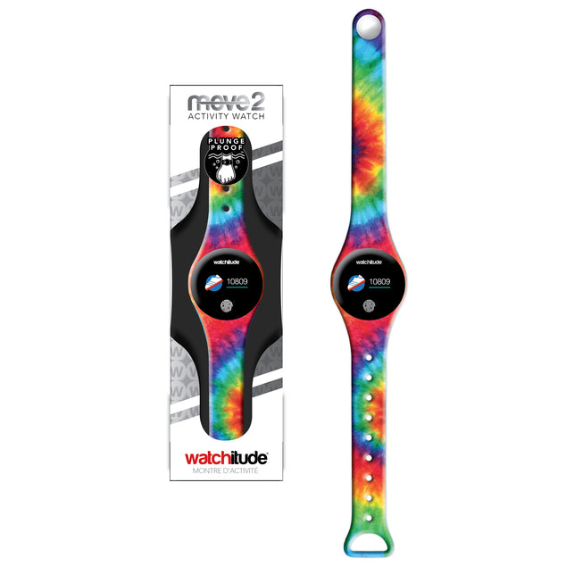 Tie Dye - Watchitude Move 2 Activity Plunge Proof Watch