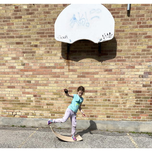 KidBoard Balance Board - Walnut Stain