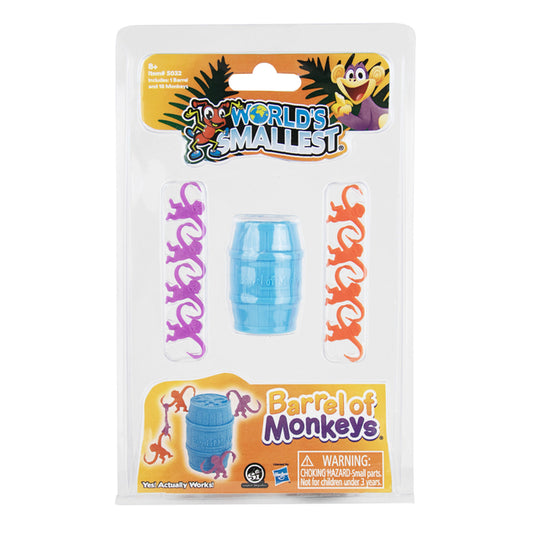 World's Smallest - Barrel of Monkeys (Mixed Colours)