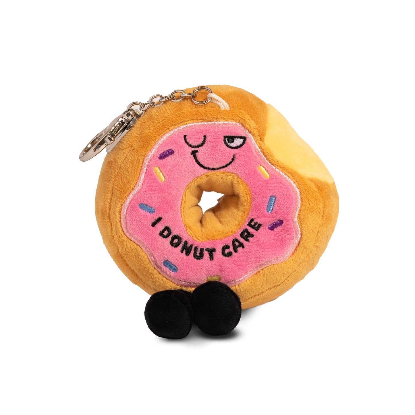 "I Donut Care" Donut Plush Bag Charm