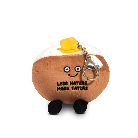 "Less Haters More Taters" Potato Plush Bag Charm