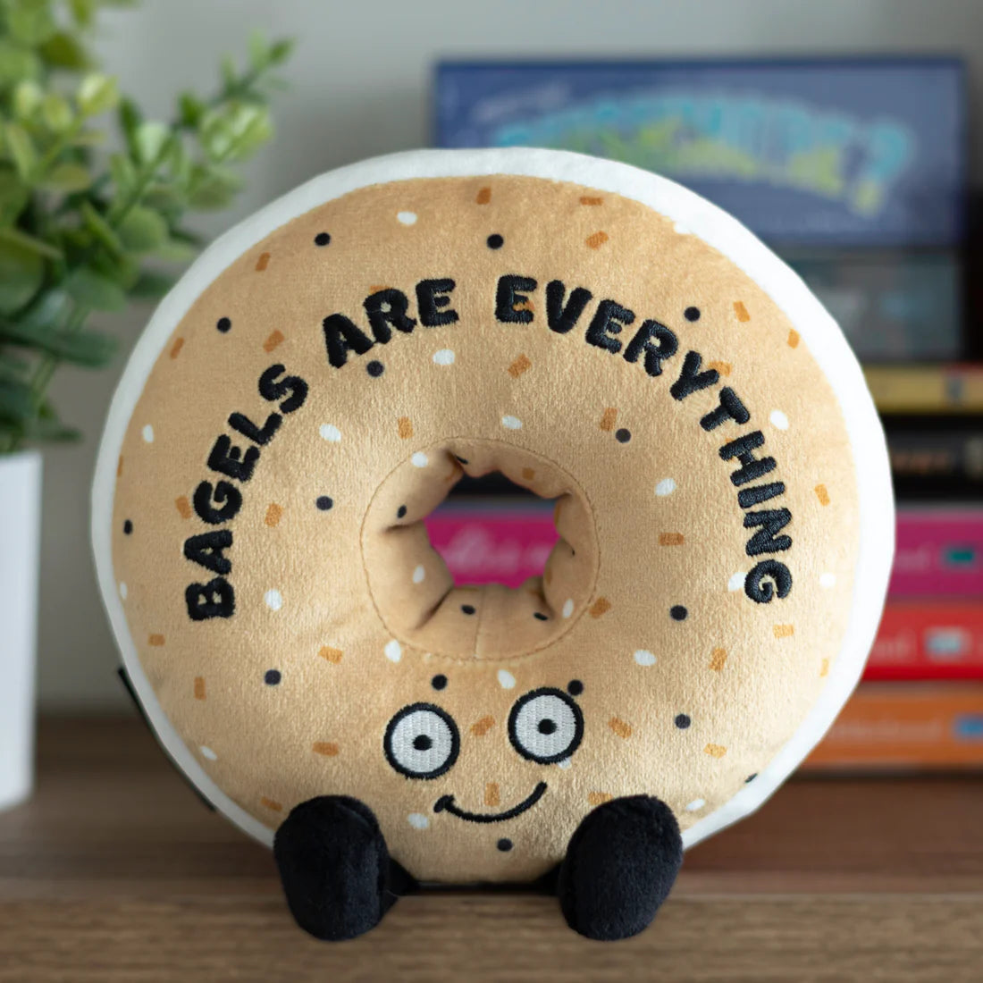 "Bagels are Everything" Plush Bagel