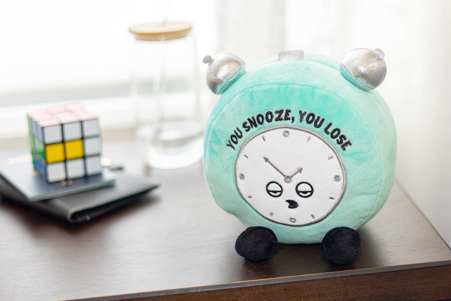 "You Snooze - You Lose" Plush Alarm Clock
