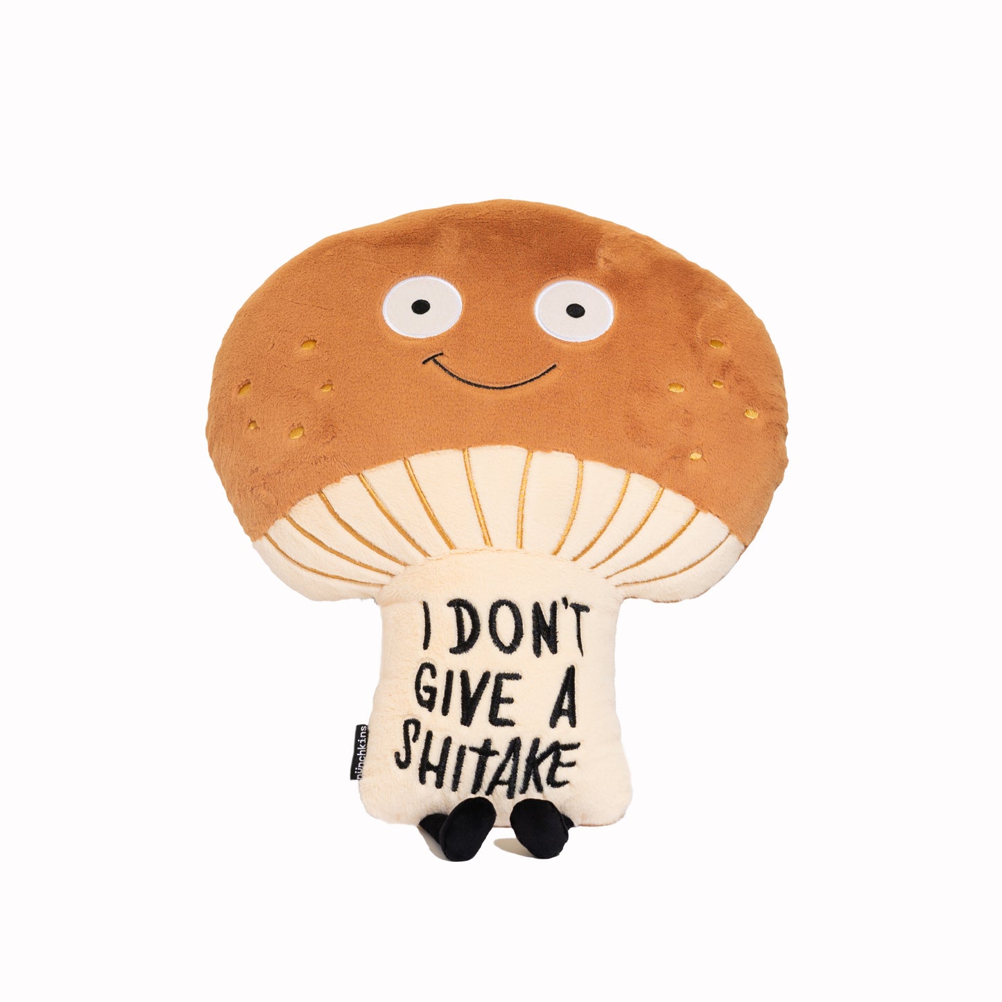 "I Don't Give A Shitake" Mushroom Plush Pillow