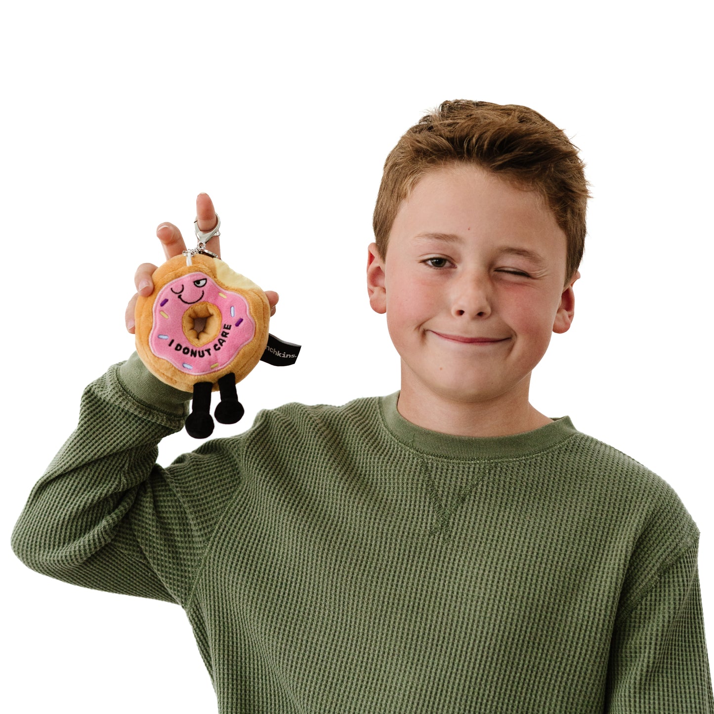 "I Donut Care" Donut Plush Bag Charm