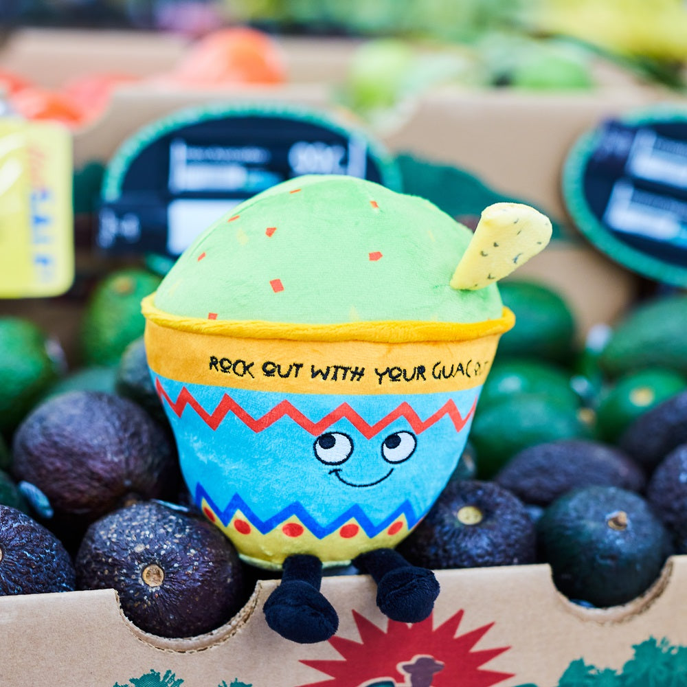 "Rock Out With Your Guac Out" Plush Guacamole