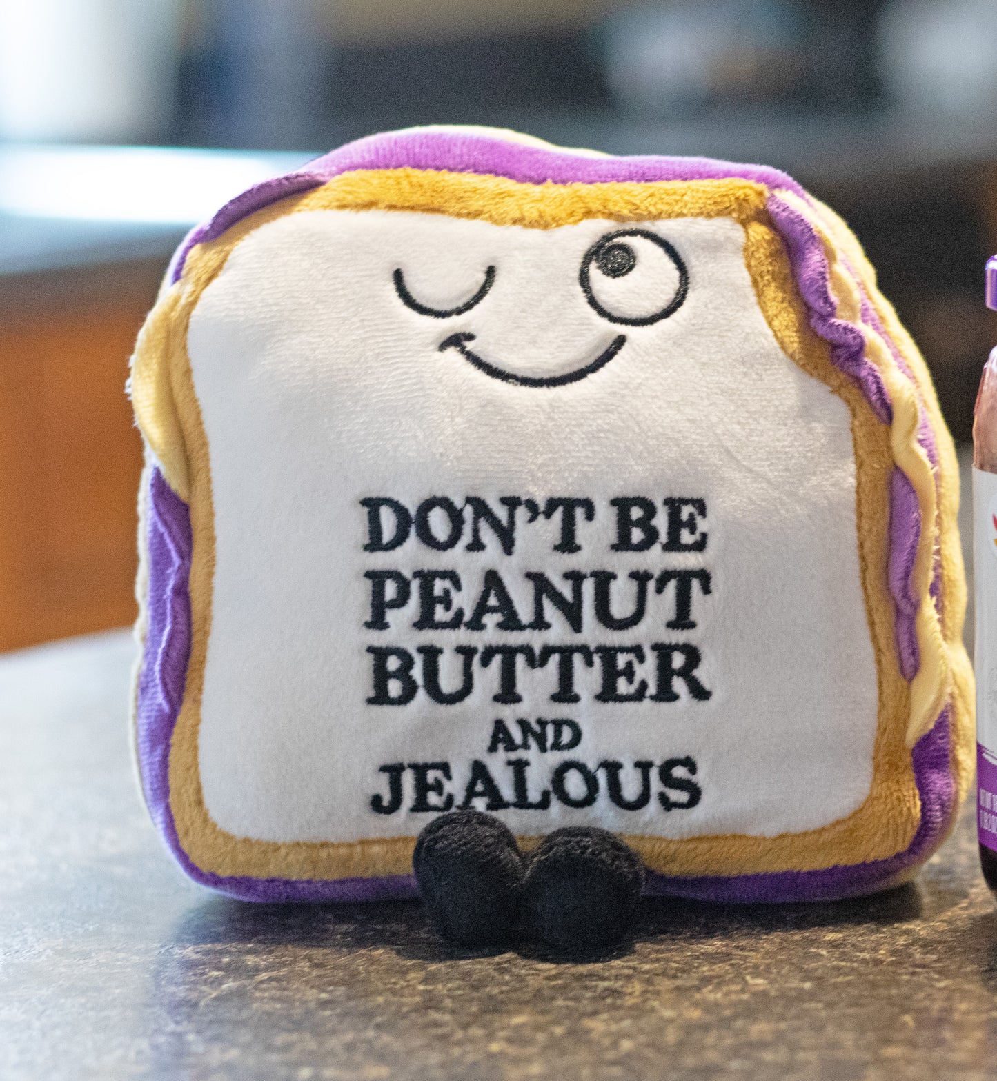 "Don't Be Peanut Butter & Jealous" Plush PB&J Sandwich