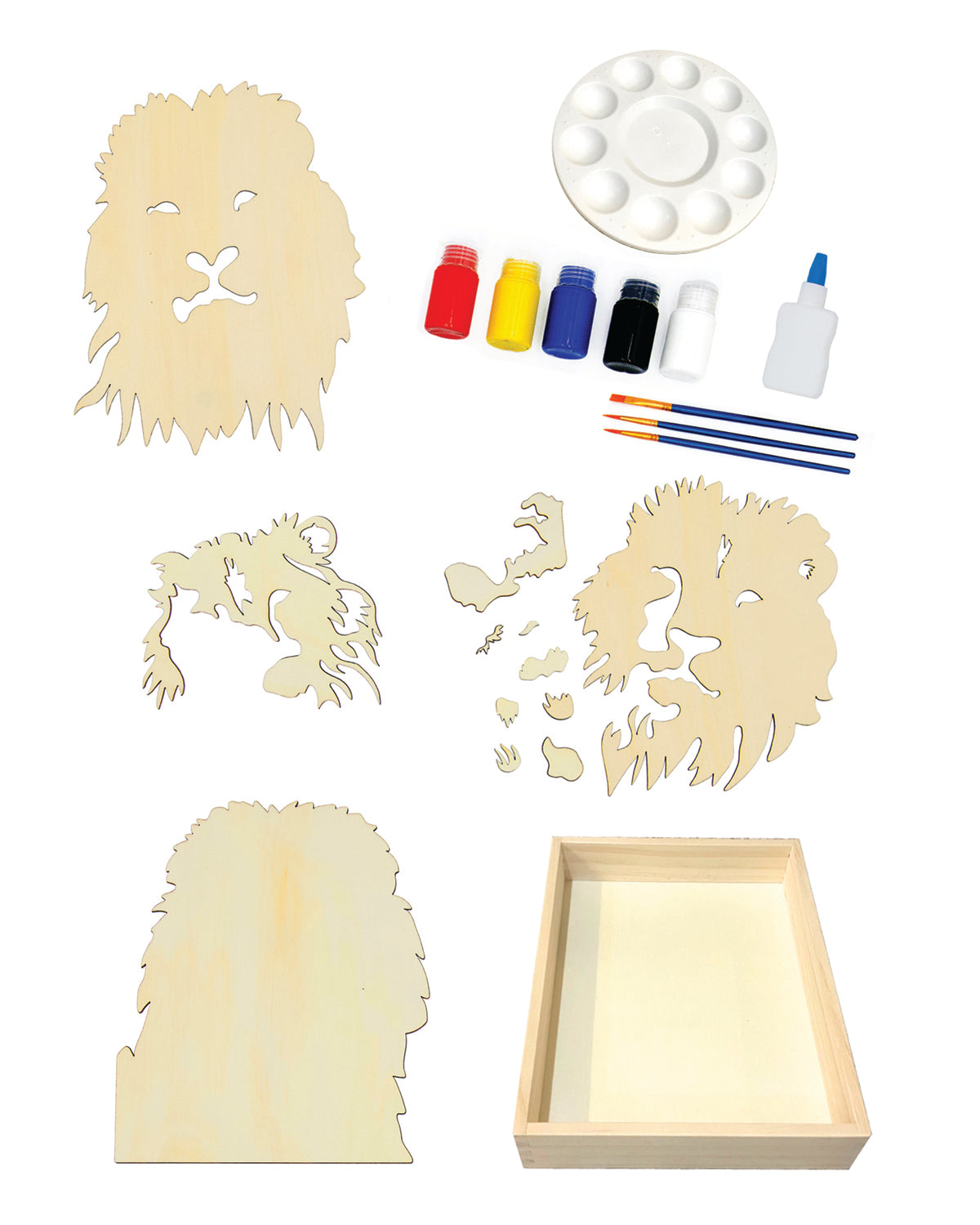 Mighty Lion - Get Stacked Paint & Puzzle Kit