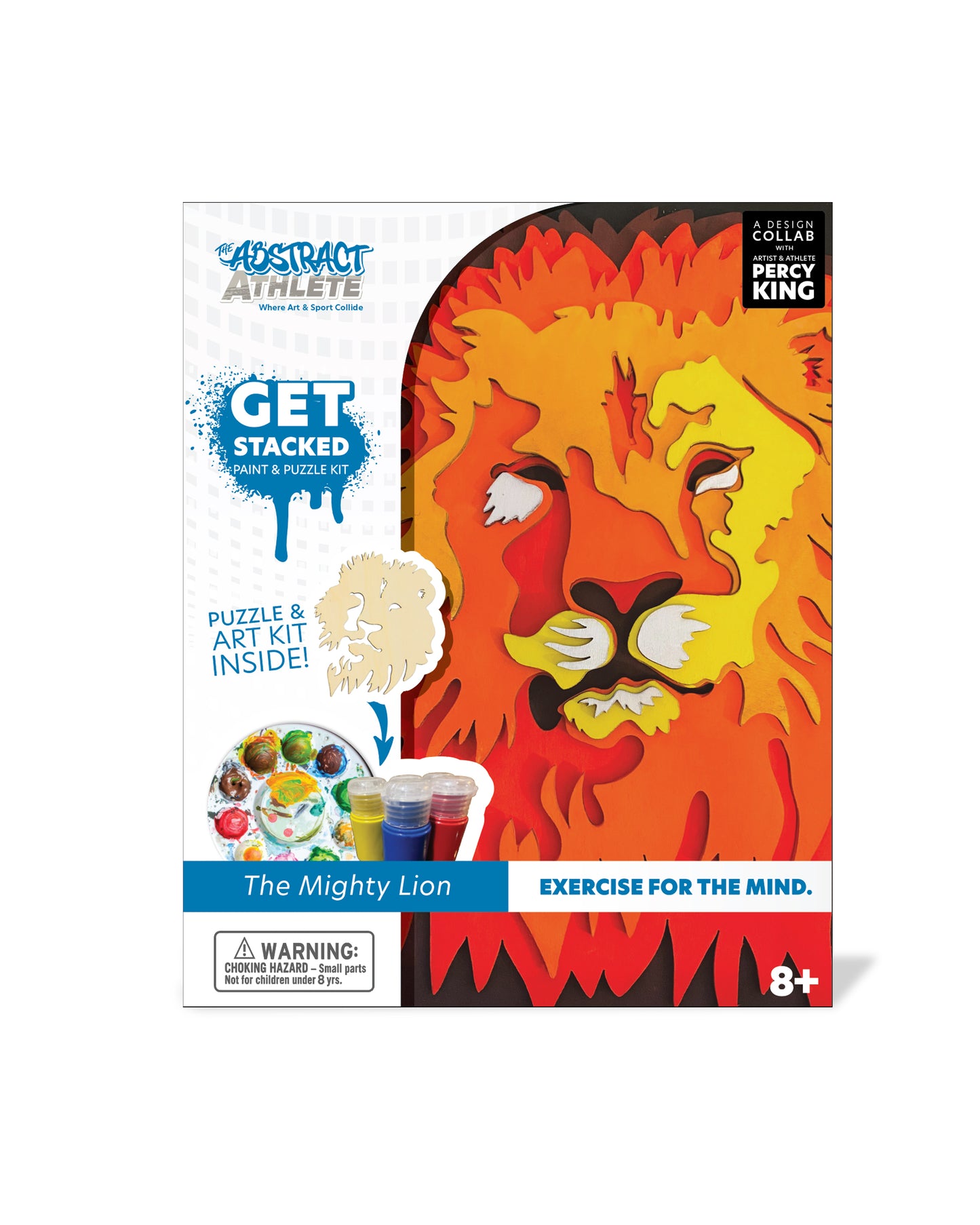 Mighty Lion - Get Stacked Paint & Puzzle Kit