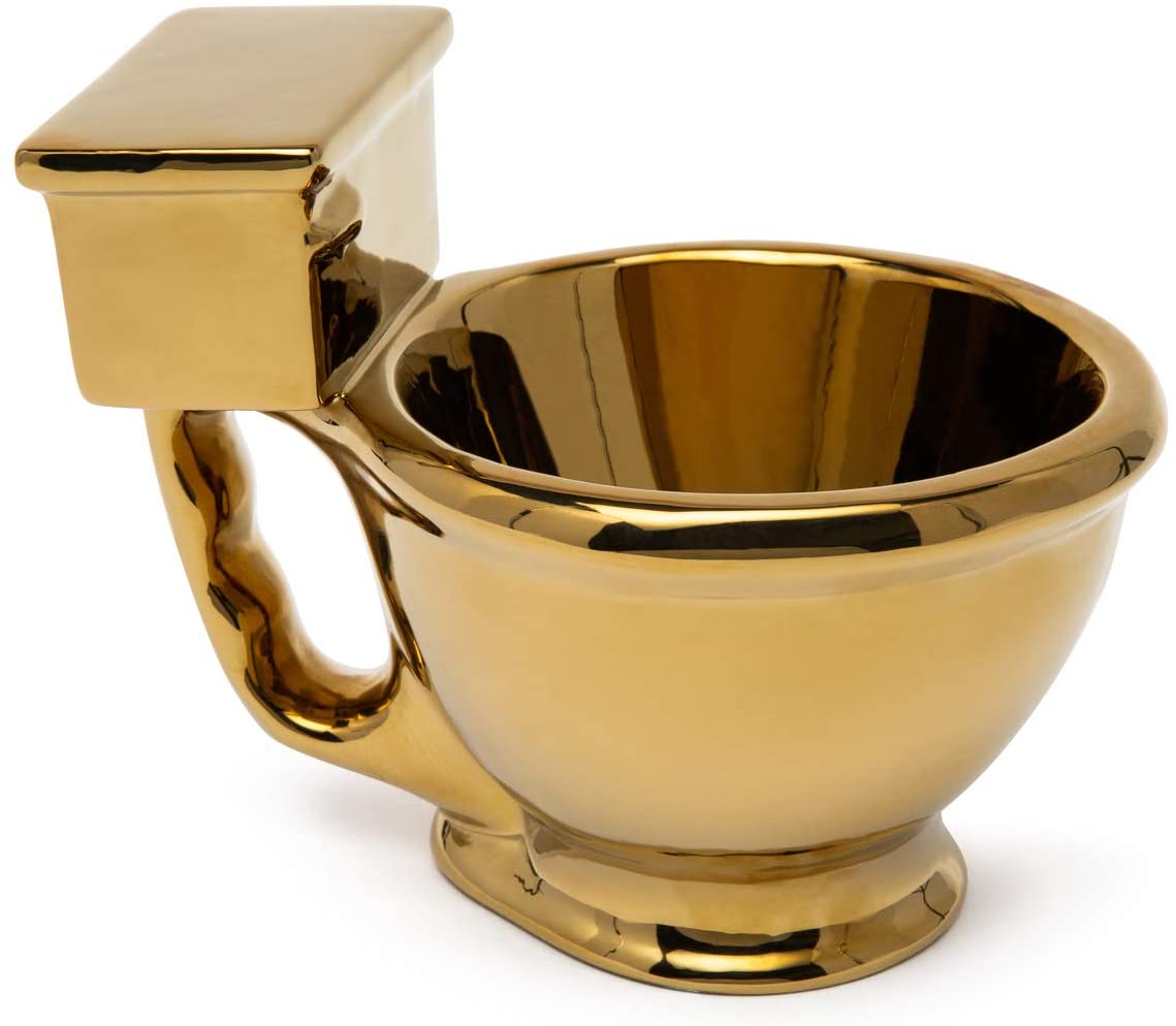 Golden Throne Toilet Mug