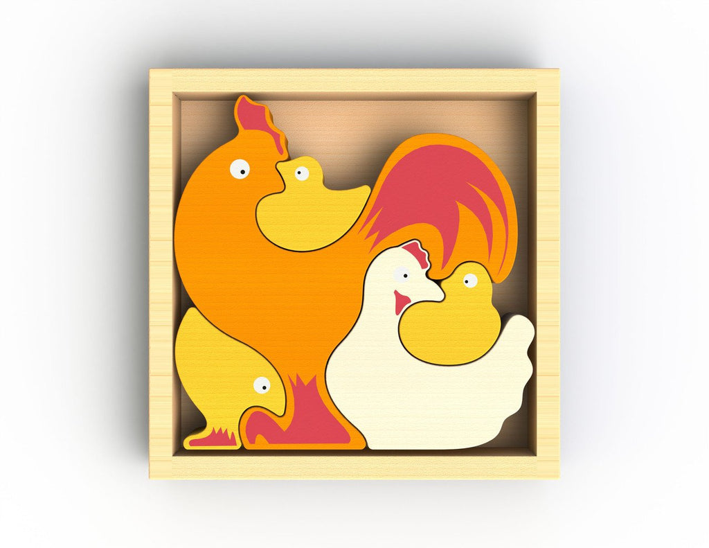 Chicken Family Puzzle - Super Toy